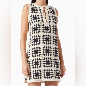 NWT Revolve Frame Crocheted Cotton-Blend Women's Mini Dress Size Small